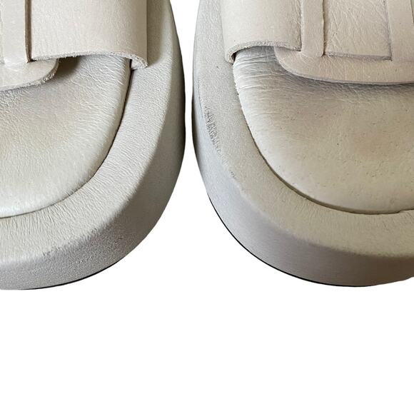 Free People Fisherman Platform Bone Leather Sandals size 39 size 9 - Picture 3 of 8